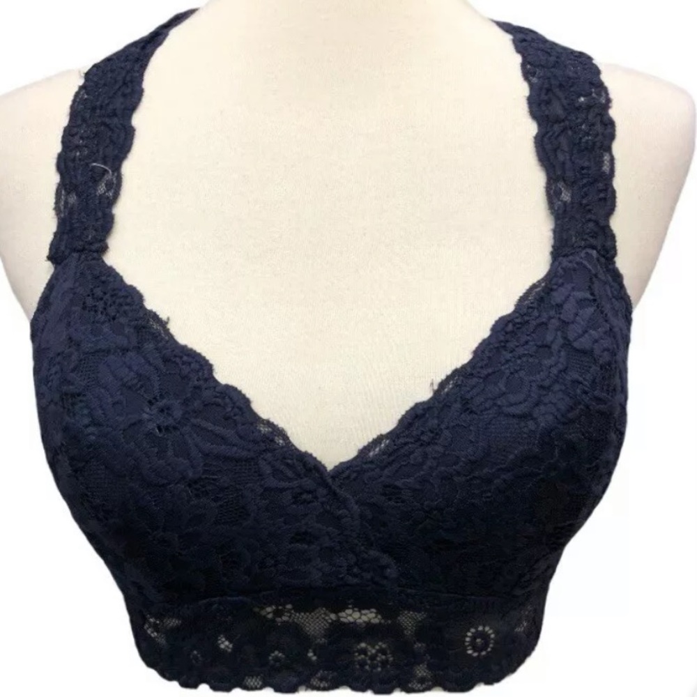 New Young Heart Lace Padded Bralette Size Small